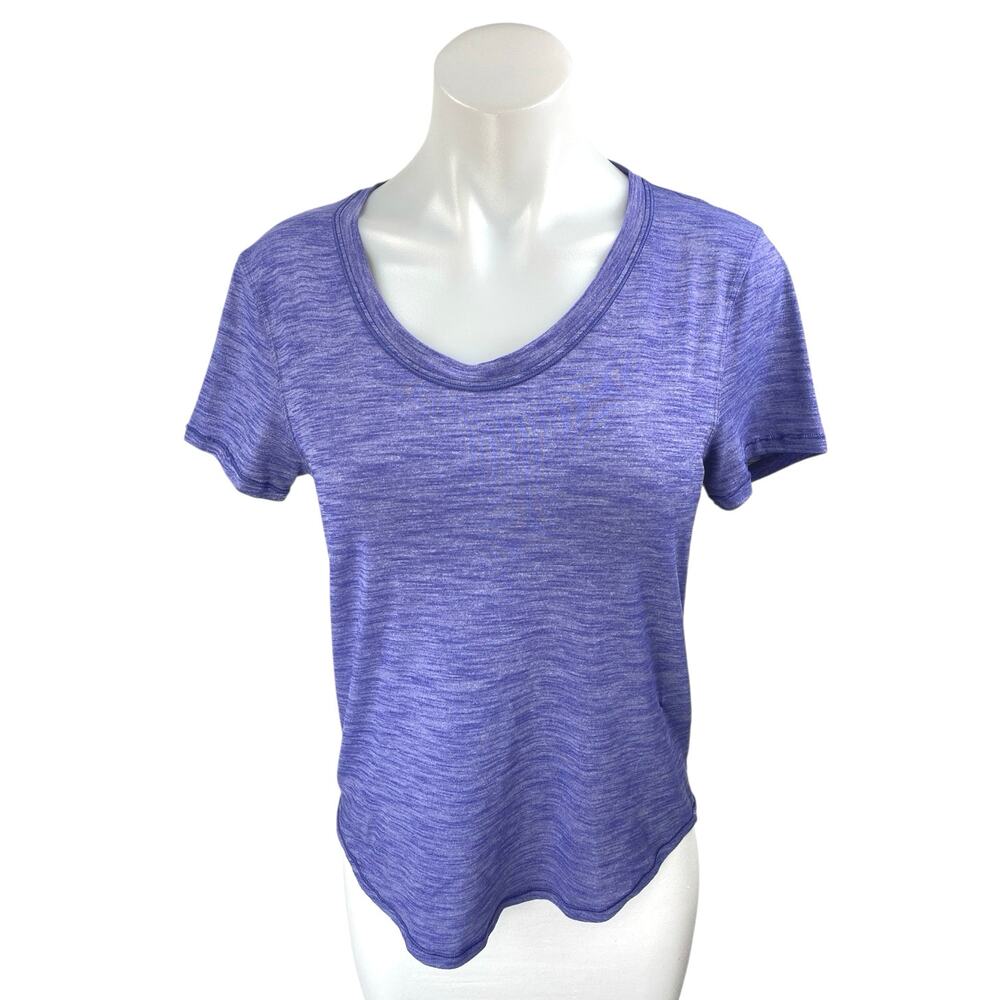 Lululemon Meant To Move Blue Short Sleeve Slim Fit Activewear Tee T-shirt Top 4
